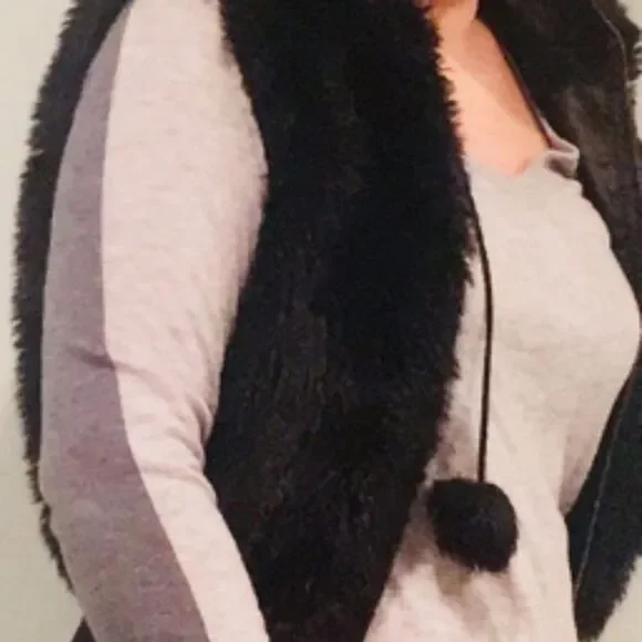 The Limited Sweater Wool Women's V Neck Pullover Color Block Light / Dark Gray M - Picture 13 of 13